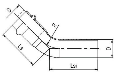 B型45°彎頭（I-234）